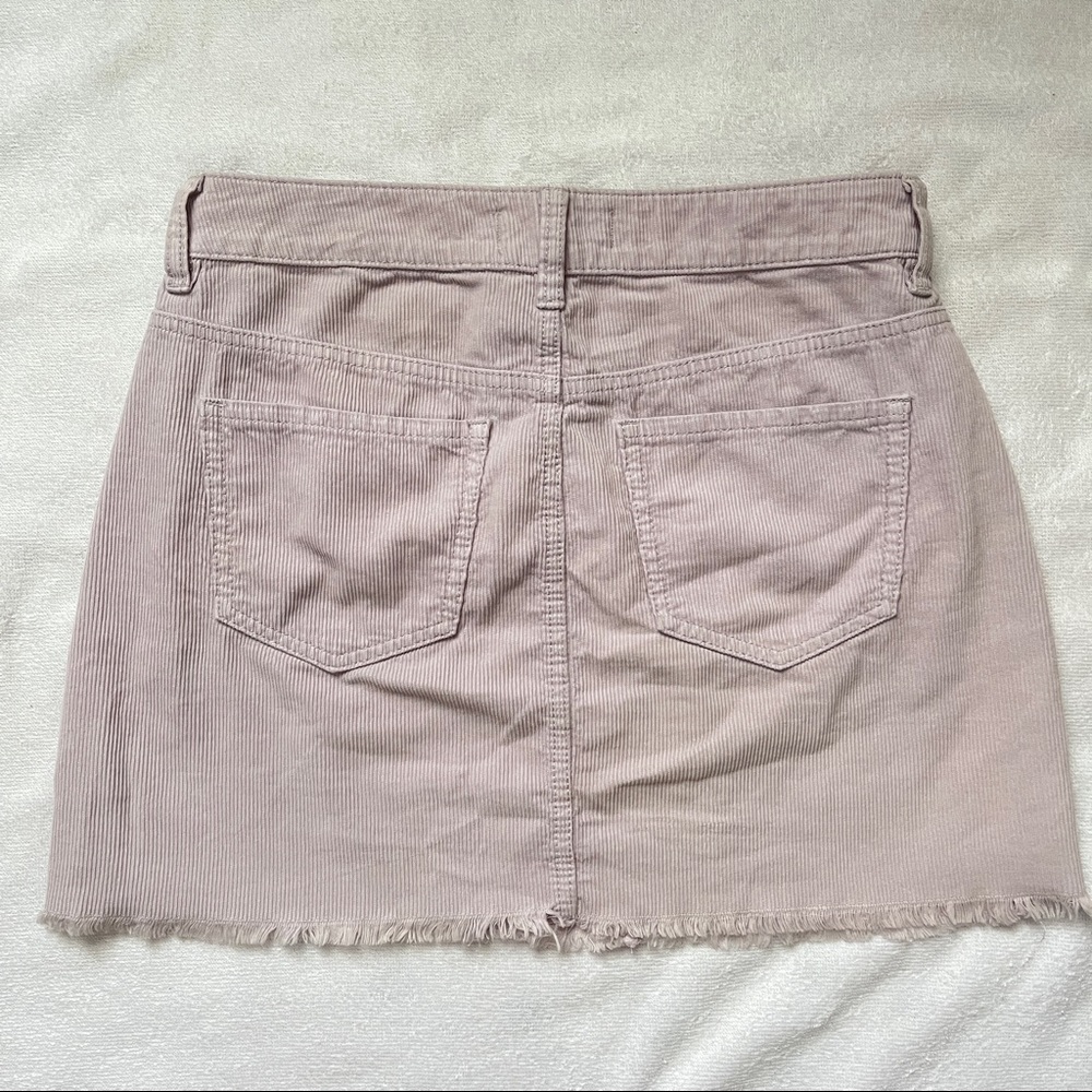 Pacsun Skirt Corduroy A-Line Jean Mini Skirt in Pastel Purple Lilac Lavender - Picture 3 of 7